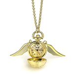 Hogwarts Quidditch Golden Snitch Watch Necklace