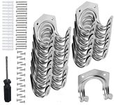 KAHEIGN 20Pcs Tool Hanger Hooks, Heavy Duty Shed Hooks Wall Mount Tool Hanger Storage Hooks for Garage Shed, Garden, Warehouse, Farm and Workshop Tools - with Screws, Plugs, Screwdriver