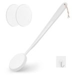 Lotion Applicator for Back, 19 Inch Back Lotion Applicators for Your Back, Long Handle Back Moisturizer Cream Lotion Applicator, Back Self Tanning Applicator (White)