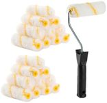 Bates- Paint Rollers, 4 inch Paint Roller with 20 Covers, Small Paint Roller, Paint Roller Covers, Mini Paint Roller, Paint Roller 4 Inch, Mini Rollers for Painting, Paint Rollers 4 Inch