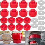 7-141 Body and Cab Mount Bushing Kit for Chevy Silverado & Sierra 1500/2500 2WD/4WD 1999-2014 Polyurethane Body Cab Mounts & Washers (Red 24PCS)