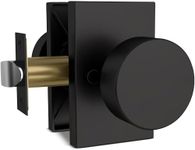 Mega Handles - Laura Privacy I Door Knob for Hallway, Closet and Bathroom I Reversible Heavy Duty Design I Fits All Standard Door Sizes I Screws Included - Onyx (1 Pack)