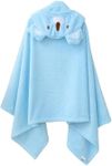 ROMASA Toddler Hooded Bath Towel Ultra Soft Towel Highly Absorbent Bathrobe Blanket for Boys Girls- 27.5" x 55"