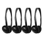 SoundLAB 4x Lightweight Stereo Computer/TV Headphones 3.5mm Mini Jack School Music