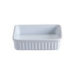 Mason Cash 2001.542 Collection Fine Stoneware Square Roasting Baking and Serving Dish, Ceramic, White, 16 x 16 x 4.5 cm