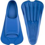 CAPAS Swim Training Fins Comfortable Silicone Lap Swimming Floating Flippers Short Blade Build Leg Strength