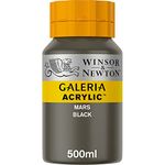 Winsor & Newton, Galeria Acrylic, Mars Black, 500ml