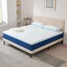 Hiimgo Matelas 140x190 Épaisseur 25cm, Matelas en Mousse à Mémoire de Forme, Fermeté Moyenne,7 Zones de Confort, Soutien Parfait, Réversible à Deux Faces Utilisables