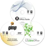 Office Suite & LibreOffice 2025 on CD Disc Compatible with Microsoft Office + GIMP Photo Editing Software Compatible with Adobe Photoshop Element 2022 for Windows PC & Mac
