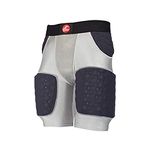 Cramer Hurricane 5 Pad Football Girdle, with Thigh, Hip and Tailbone Pads, Breathable Fabric, Football Gear, Foam Padding for Extra Protection, Football Protection Gear, Football Pant, Gray, Medium