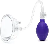 Lovehoney Supreme Sensation Pussy Pump - 4 Inch Clear Chamber for All Over Suction - 2 Quick Release Valves - Easy to Use Hand Held Bulb Suction Pump - Purple