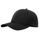 UVSAI UPF 50+ Performance Water Resistant Baseball Cap Lightweight Breathable Hat Golf Running Boat Hiking for Men Women Black