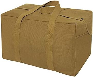 Rothco Canvas Small Parachute Cargo Bag, Coyote Brown, Medium