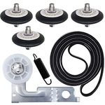 Niechase Upgraded Dryer Repair Kit Compatible with LG Kenmore Dryers Includes 4581EL2002C Dryer Drum Roller Assembly 4400EL2001A Dryer Belt and 4561EL3002A Dryer Motor Idler Pulley