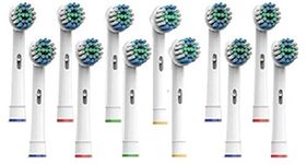 Generic Oral-B Compatible Toothbrush Replacement Heads, Pack of 3, 12-Piece