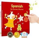 Cali's Books Spanish Nursery Rhymes | Bilingual Baby Books in Spanish with English Translation | Learn Spanish for Kids, Spanish Books for Toddlers 1-3 | 6 Canciones Infantiles en Español