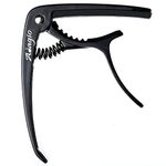 Adagio PRO DELUXE CAPO Suitable For Acoustic & Electric Guitars With Quick Release And Peg Puller In Black RRP £10.99 - Retail Packed