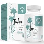 Tudca Liver Support Supplement, Tauroursodeoxycholic Acid Complex 1000mg Per Servings, Bile Salts for Detox Cleanse & Repair, Kidney, Gallbladder, 60 Capsules