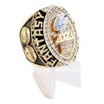 guancrown 2023 Fantasy Football Championship Trophy Ring | Award For Fantasy Football League Winner, size 13, Zinc, White Diamond