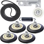 Upgraded Dryer Repair Kit Compatible with LG Kenmore Dryers Includes Drum Roller 4581EL2002C Dryer Belt 4400EL2001A and Idler Pulley 4561EL3002A, Figures 6 and 7 are Fit Models