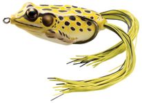 LIVE TARGET LiveTarget FGH45T501 Koppers Floating Frog Hollow Body Lure, 1-3/4-Inch, Yellow/Black