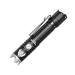 ThruNite BSS V5 Rechargeable LED Flashlight SST70 LED Tactical Flashlight 2676 Lumens 255 Throws with Dual Switch Lock/Memory Function USB-C Charge 6 General Modes for EDC Camping Hiking, Black, CW