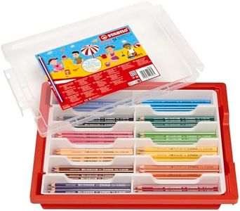 STABILO Trio thick - Triangular Colouring Pencil - Classpack of 96 - with 12 Assorted Colours
