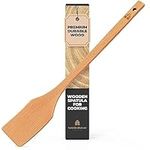 Extra-Long Wooden Spoon - 18” Stirring Paddle - Beech Wood Long-Handled Cajun Cooking Grill Mixing & Brewing - Heavy-Duty Flat Stir Paddles - Solid Natural Hardwood Cookware by Woodenhouse