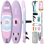 Niphean (Ultra-Light) Inflatable Paddle Board with StabilTrac Fin and Durable SUP Accessories, 10'/7'6'' Stand Up Paddle Boards for Adults & Youth, Versatile Yoga Paddle Board