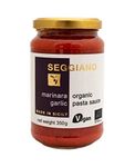 Seggiano Organic Marinara Pasta Sauce 350g - Vegan, Vegetarian, Gluten Free, GMO Free, & Suitable for Coeliacs - Sugo Made in Sicily with Award Winning Extra Virgin Olive Oil