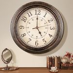 Wall Clock Vintage Wall Clocks for Living Room Accessories, 12'' Silent Wall Clocks Non Ticking Kitchen Clock, Easy to Read Large Wall clock, Accurate Quartz Kitchen Clock, Vintage Bedroom Accessories