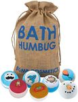 Bomb Cosmetics Handmade Hessian Sack Blaster Gift for Him, Bath Humbug, Spicy, 7 Count