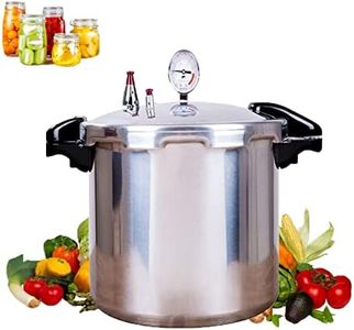 22 Quart Pressure Canner Cooker & Induction Compatible Built-in luxury digital pressure gauge With 1 steaming tray & | Delivery from US