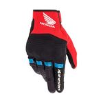 Alpinestars Copper Honda Mens Textile Motorcycle Gloves Black/Red LG