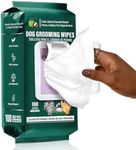 ATIFBOP Dog Wipes for Paws and Bum, Hypoallergenic Pet Grooming Wipes Natural and Gental, 100 Wipes for Cleaning & Grooming Moisturizing Coconut