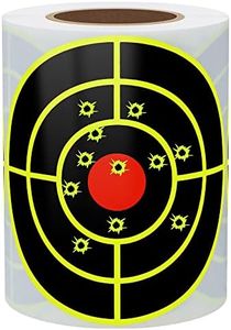 Hybsk Splatter Target Stickers 3 inch Reactive Targets for Shooting with Fluorescent Yellow Impact, Shooting Targets for BB Pellet Airsoft Guns (3 inch,Yellow)
