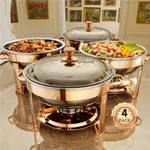 Chafing Dishes for Buffet, 4 Pack 5