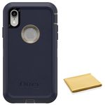 OtterBox Defender Series Case for iPhone Xr with Cleaning Cloth - Case Only - Non-Retail Packaging - Dark Lake