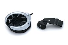Kuryakyn 1832 Motorcycle Accessory: Passenger Drink/Cup Holder with Mesh Basket for 2015-19 Indian Motorcycles, Right Side, Chrome