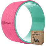 Boldfit Yoga Wheel For Stretching Yoga Wheel for Back Bends, Exercise, Workout Yoga Accessories for Women & Men Exercise Roller Yoga Equipment for Home Workout, Yoga Chirp Wheel - 12Inch