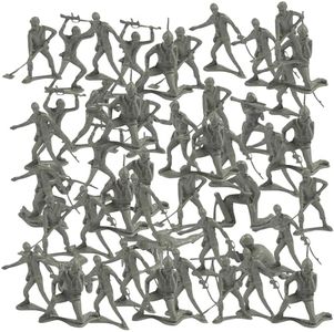 Fun Express Bulk Plastic Army Men, Set of 144 Action Toy Soldiers - Party Favors and Classic Toys