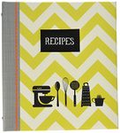 CRG QP12-14120 Kitchen Gear Pocket Page Recipe Book, Multicolor