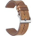 Leather Watch Straps, Horween Leather Quick Release Replacement Watch Bands for Men or Women Tranditional or Smart Watches 18mm 20mm 22mm