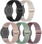 EverAct 18/20/22mm Nylon Elastic Straps Compatible with Garmin Vivoactive 4S/Garmin Venus 2/Venu 2S.Garmin Vivoactive 3 Strap/Venu/Venu 2 Plus/garmin venu 2/garmin vivoactive 4/garmin venu 3-5PACK