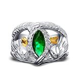 Ring 925 Sterling Silver Aragorn Rings of Barahir LOTR Wedding Ring for Men Movie Fan Jewelry,8