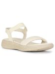 Bata Rogelio Sandal Women Casual Sandal In Offwhite, 8 UK, Off White