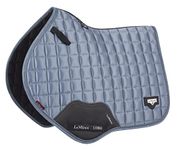 LeMieux Close Contact Loire Memory Square Saddle Pad - Saddle Pads for Horses - Equestrian Riding Equipment and Accessories (Ice Blue - Large)