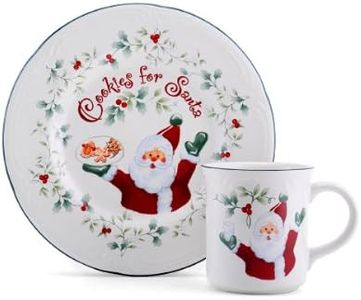 Pfaltzgraff Winterberry "Cookies And Milk For Santa" Set