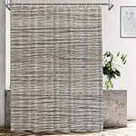 Shrahala Abstract Brown Color Grey Decorative Shower Curtain, Taupe Light Taupe Waterproof Shower Curtain with Grommets for Shower Stall Bathtubs Bathroom Decor 60x72 Inch