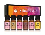 P&J Trading Fragrance Oil Kids Crafts Set | Root Beer, Banana, Cake Batter, Bubble Gum, Smores, Cotton Candy Candle Scents for Candle Making, Freshie Scents, Soap Making Supplies, Diffuser Oil Scents